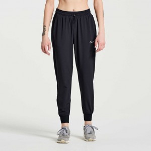 Saucony Boston Woven Jogginghose Damen Schwarz | BERLIN PELVAI