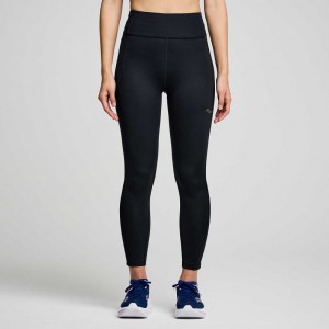 Saucony Fortify Crop Strumpfhose Damen Schwarz | BERLIN AUJIRN