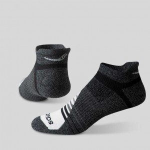 Saucony Inferno Merino Wool Blend No Show 3-Pack Socken Herren Schwarz Grau | BERLIN PFELKT