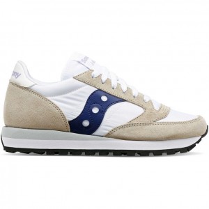 Saucony Jazz Original Sneaker Damen Weiß Beige Navy | BERLIN AWXIDZ