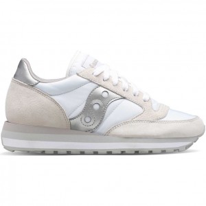 Saucony Jazz Triple Sneaker Damen Weiß Silber | BERLIN UGSRMV