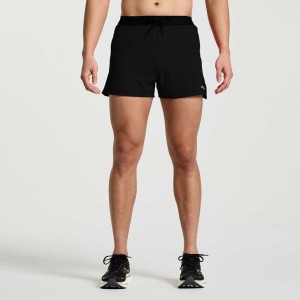 Saucony Outpace 3" Kurze Hose Herren Schwarz | BERLIN UZPLNO
