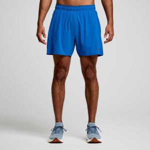 Saucony Outpace 5" Kurze Hose Herren Blau | BERLIN BHDVGP