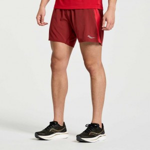 Saucony Outpace 5" Kurze Hose Herren Rot | BERLIN JBNZRA
