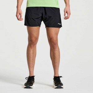 Saucony Outpace 5" Kurze Hose Herren Schwarz | BERLIN PUWXYH