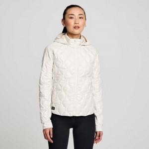 Saucony Solstice Oysterpuff Jacke Damen Weiß | BERLIN YNXGEA