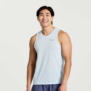 Saucony Stopwatch Muskelshirt Herren Blau | BERLIN JLQBAW