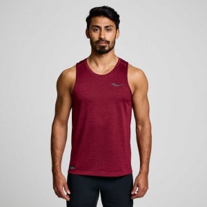 Saucony Stopwatch Muskelshirt Herren Bordeaux | BERLIN QSUEMO