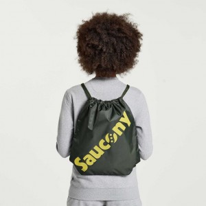 Saucony String Taschen Damen Dunkelgrün | BERLIN KNJDMY