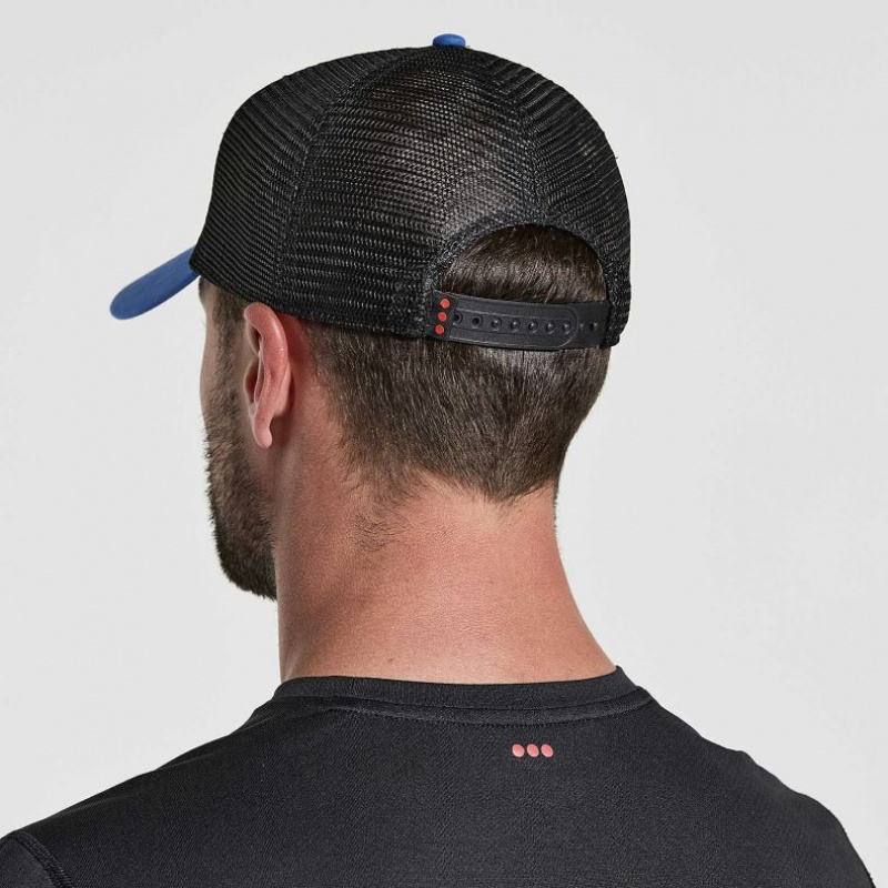 Saucony Adjustable Snap Back Trucker Hüte Herren Blau | BERLIN RAOPVC