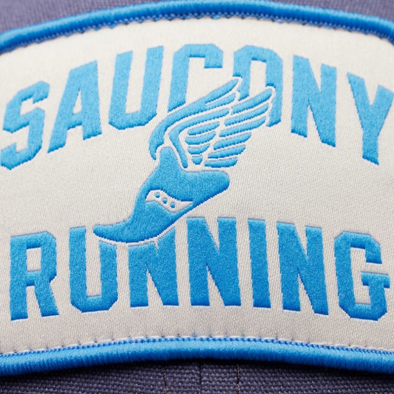 Saucony Adjustable Snap Back Trucker Hüte Herren Blau | BERLIN CWOVGX
