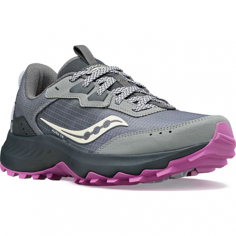 Saucony Aura TR Trailrunning Schuhe Damen Grau | BERLIN IXBLDV