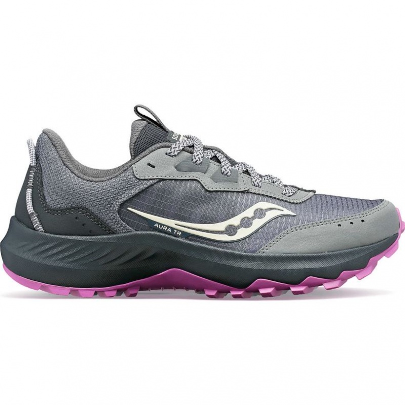 Saucony Aura TR Trailrunning Schuhe Damen Grau | BERLIN IXBLDV