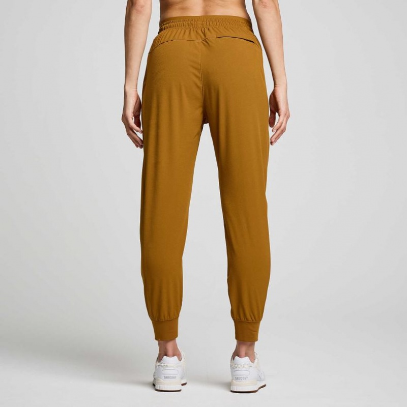 Saucony Boston Woven Jogginghose Damen Braun | BERLIN COEWJL