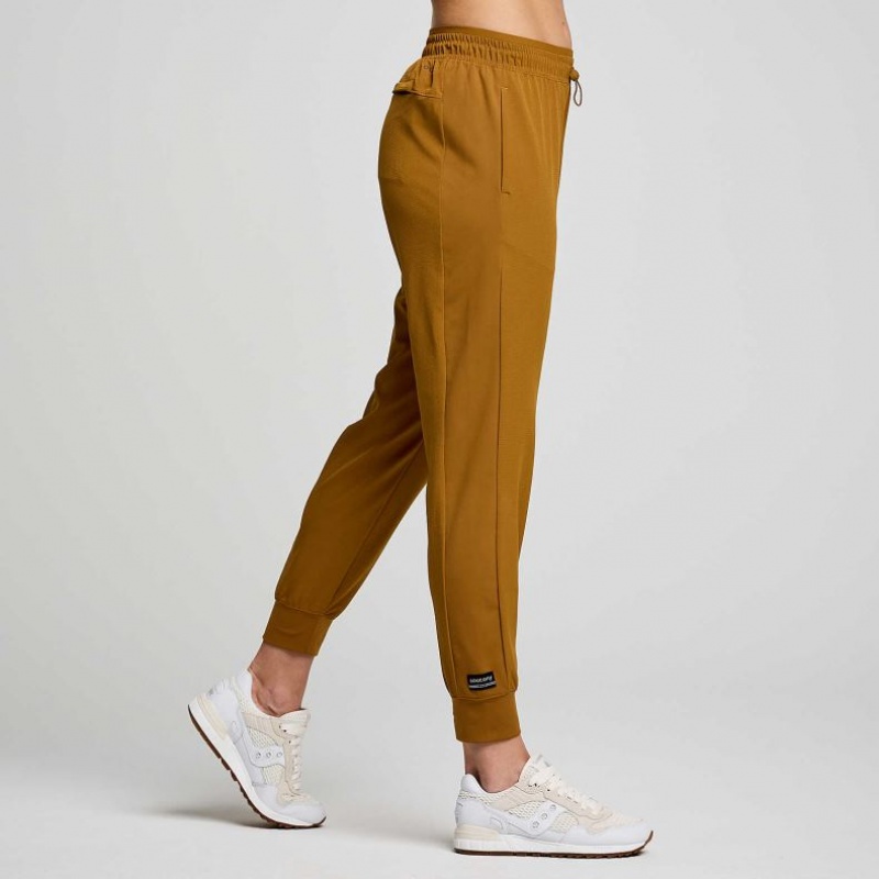 Saucony Boston Woven Jogginghose Damen Braun | BERLIN COEWJL