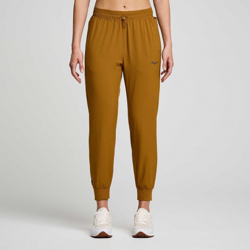 Saucony Boston Woven Jogginghose Damen Braun | BERLIN COEWJL