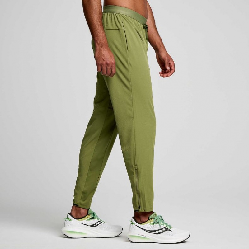 Saucony Boston Woven Jogginghose Herren Olivgrün | BERLIN RZBEJA