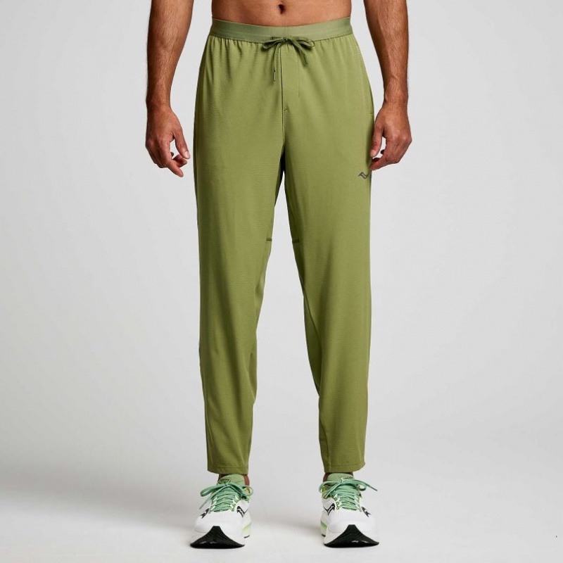 Saucony Boston Woven Jogginghose Herren Olivgrün | BERLIN RZBEJA
