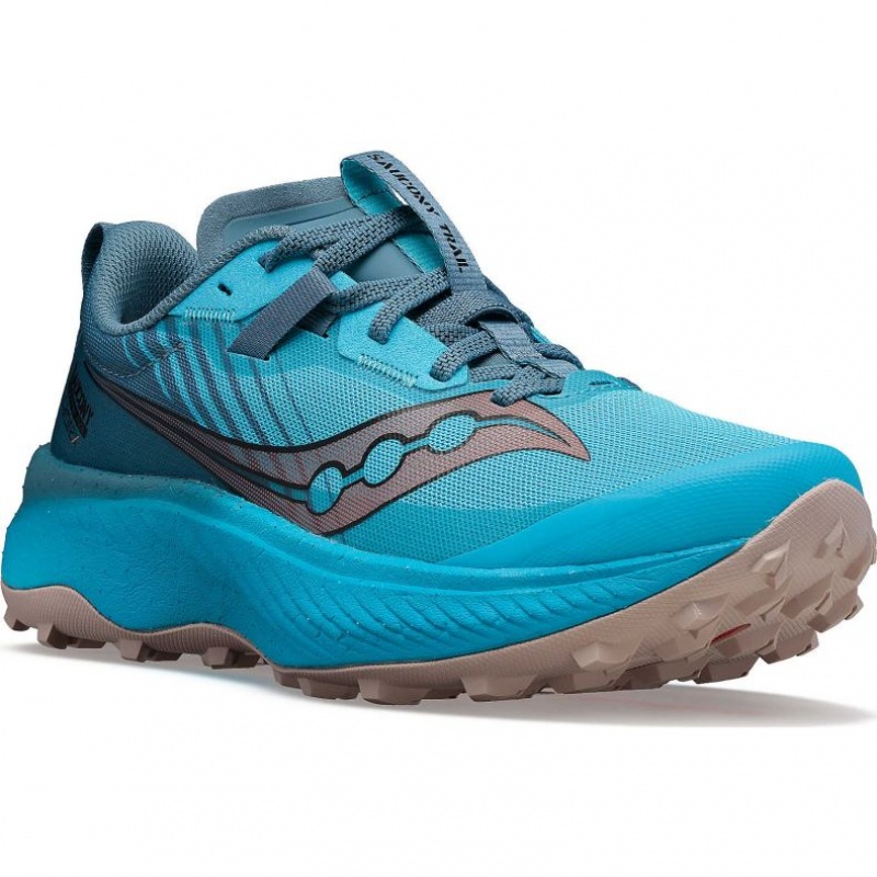 Saucony Endorphin Edge Trailrunning Schuhe Damen Blau | BERLIN CVPIOM