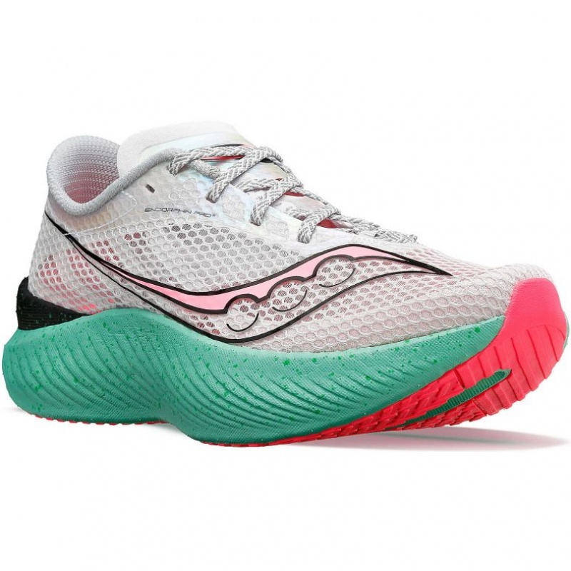 Saucony Endorphin Pro 3 Laufschuhe Damen Weiß | BERLIN KJQMHR