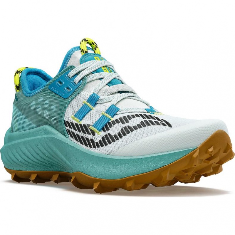 Saucony Endorphin Rift Trailrunning Schuhe Damen Türkis | BERLIN MVIQNK
