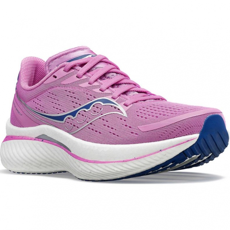 Saucony Endorphin Speed 3 Laufschuhe Damen Lila | BERLIN HDUJLW