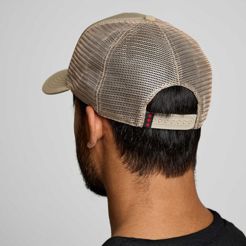 Saucony Foamie Trucker Hüte Herren Olivgrün | BERLIN SLWVCB