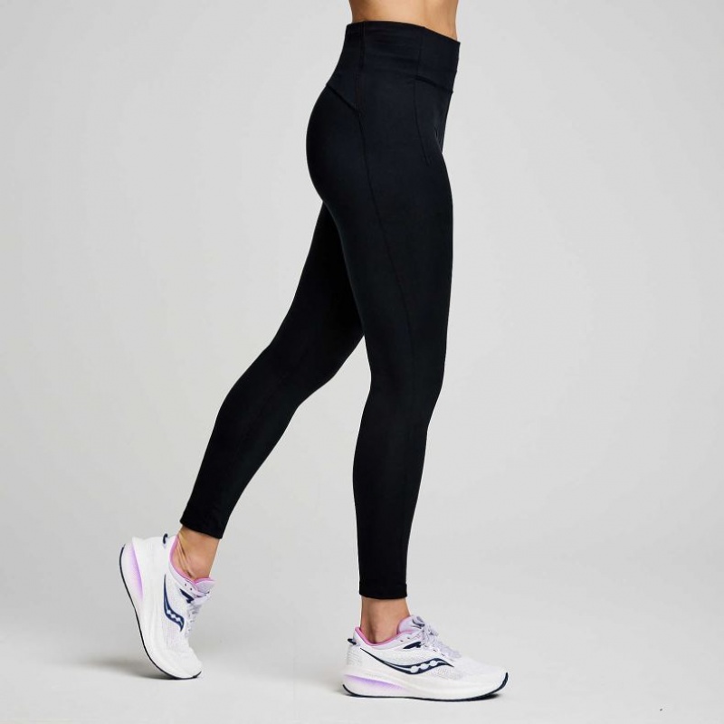 Saucony Fortify 7/8 Strumpfhose Damen Schwarz | BERLIN FQBOCS
