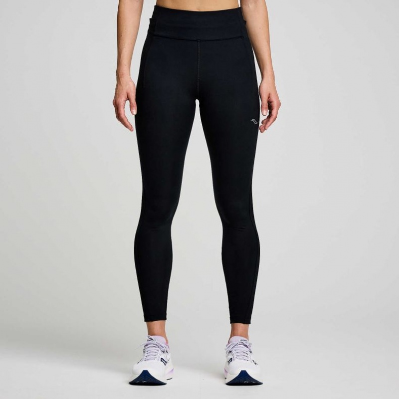 Saucony Fortify 7/8 Strumpfhose Damen Schwarz | BERLIN FQBOCS
