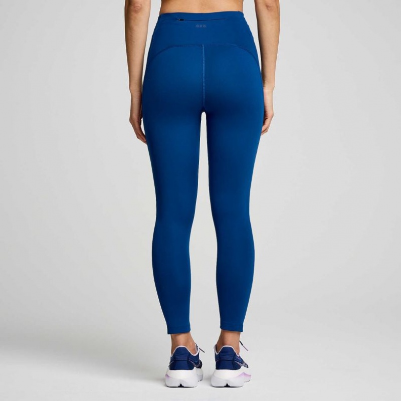 Saucony Fortify Crop Strumpfhose Damen Indigo | BERLIN GSBCZP