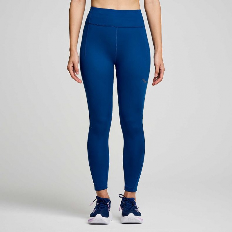 Saucony Fortify Crop Strumpfhose Damen Indigo | BERLIN GSBCZP