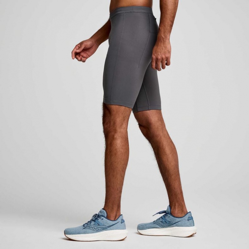 Saucony Fortify Gefütterte Half Strumpfhose Herren Grau | BERLIN GINHBY