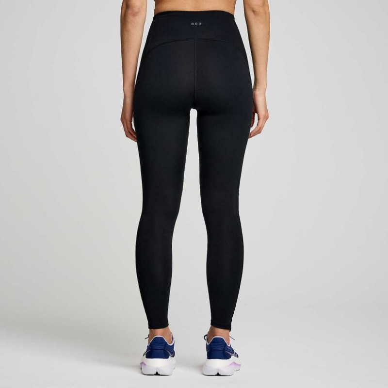 Saucony Fortify Viz Strumpfhose Damen Schwarz | BERLIN FWBUGQ