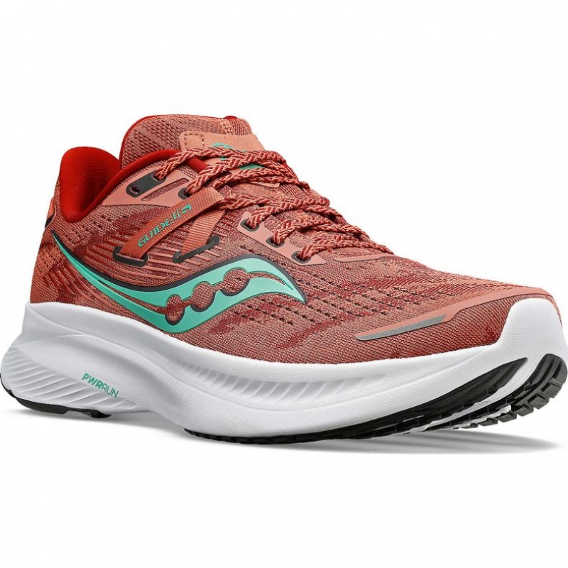 Saucony Guide 16 Wide Laufschuhe Damen Koralle | BERLIN XCTIUG
