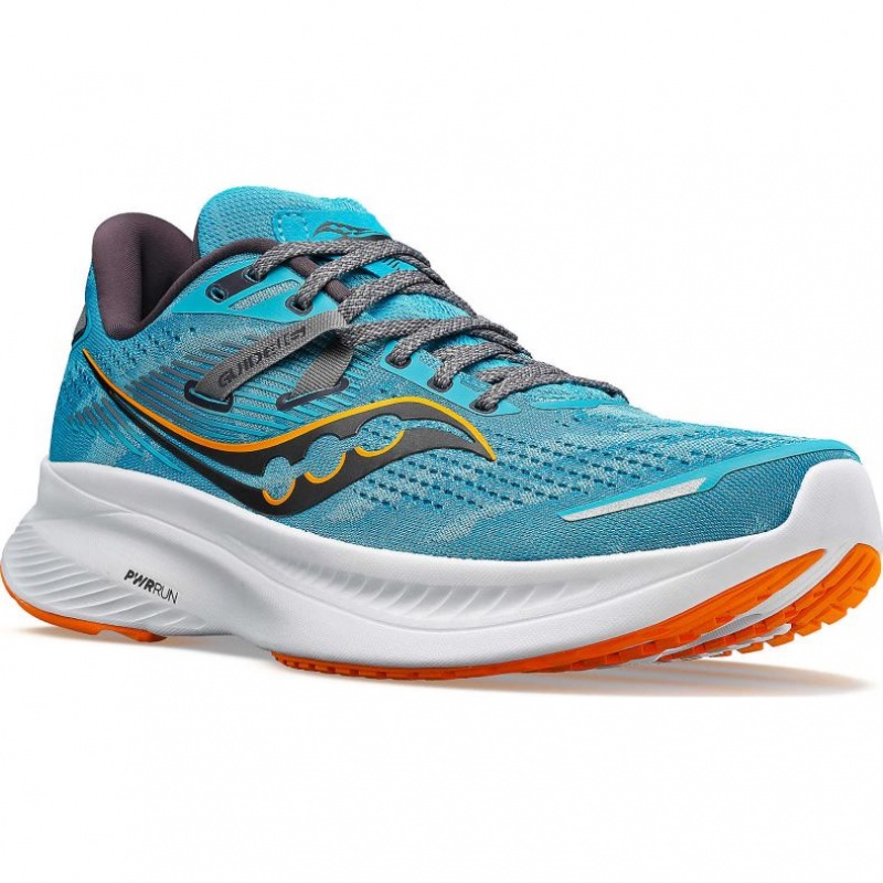 Saucony Guide 16 Wide Laufschuhe Herren Türkis | BERLIN FCAKQP