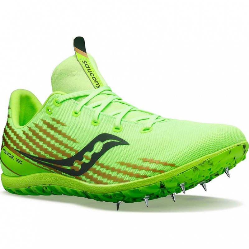 Saucony Havok XC 3 Leichtathletikschuhe Herren Grün | BERLIN OJLVGX