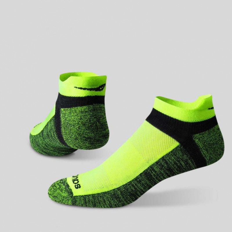 Saucony Inferno No Show Tab 3-Pack Socken Damen Grün Schwarz | BERLIN ORKPAF