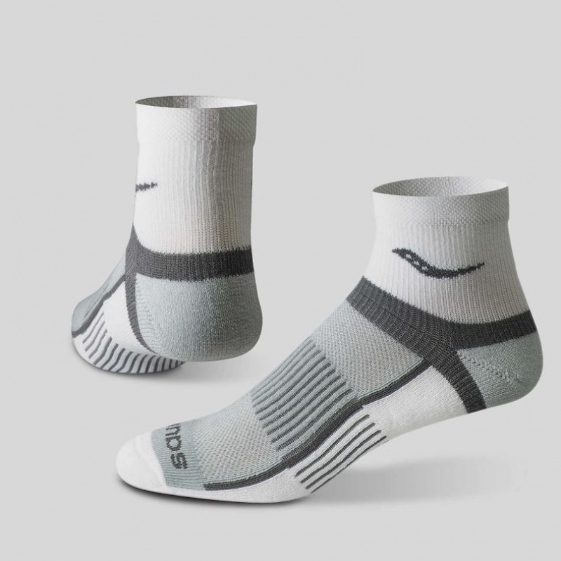 Saucony Inferno Quarter 3-Pack Socken Damen Weiß Grau | BERLIN XRZICH