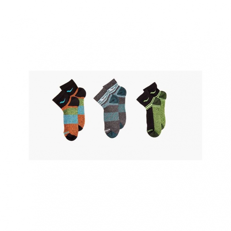 Saucony Inferno Quarter 3-Pack Socken Herren Mehrfarbig | BERLIN FKRGUQ