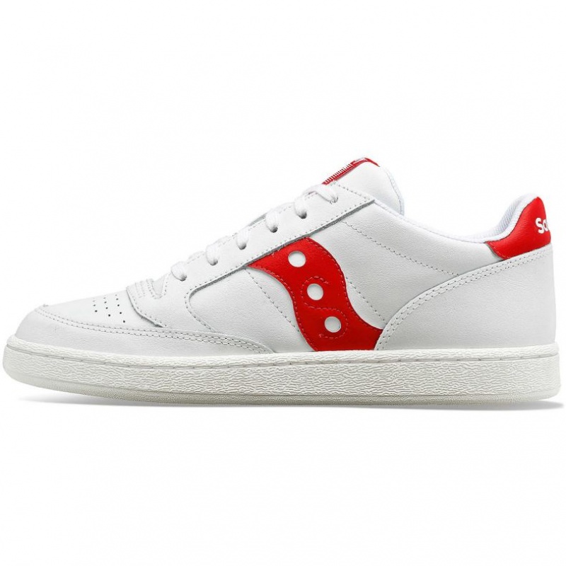 Saucony Jazz Court PU Sneaker Damen Weiß Rot | BERLIN EJALTU