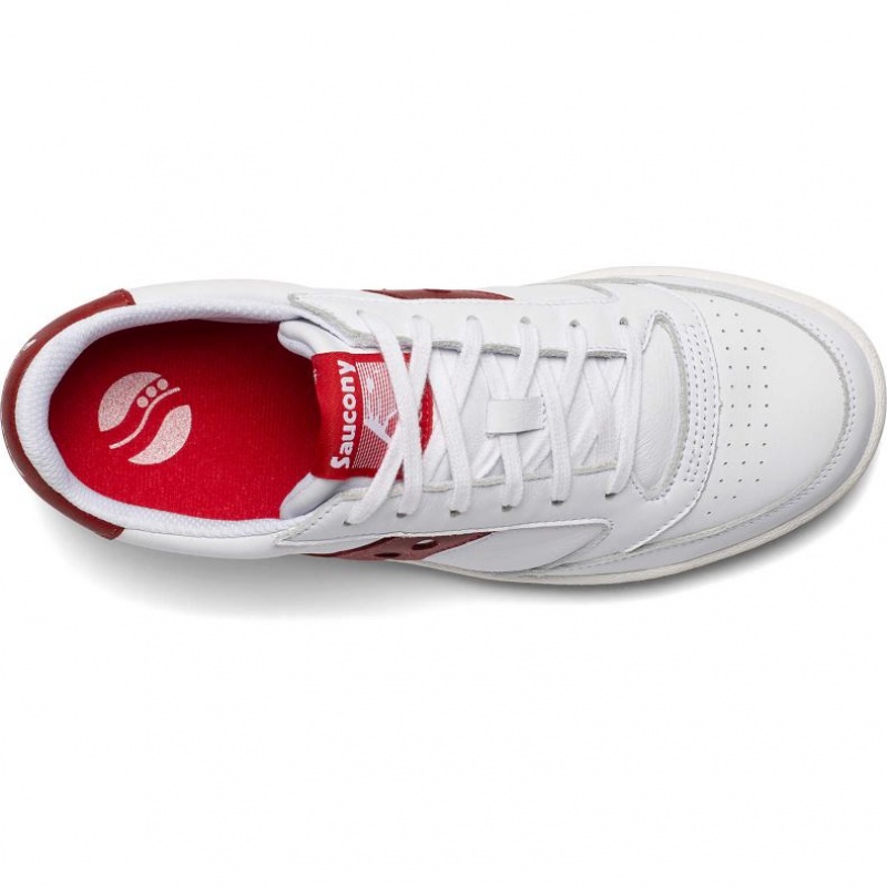 Saucony Jazz Court Sneaker Damen Weiß Rot | BERLIN PNKWSQ