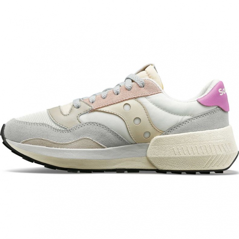 Saucony Jazz NXT Sneaker Damen Weiß Grau Rosa | BERLIN EBJYUT