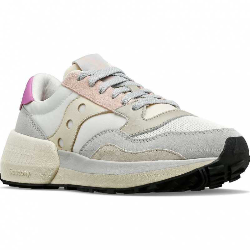 Saucony Jazz NXT Sneaker Damen Weiß Grau Rosa | BERLIN EBJYUT