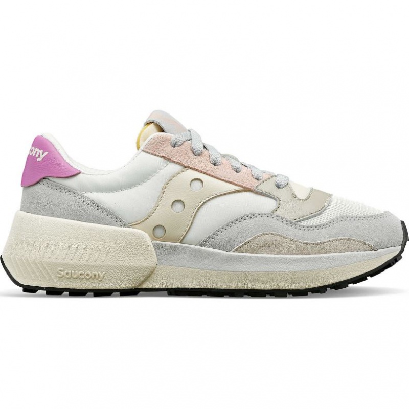 Saucony Jazz NXT Sneaker Damen Weiß Grau Rosa | BERLIN EBJYUT