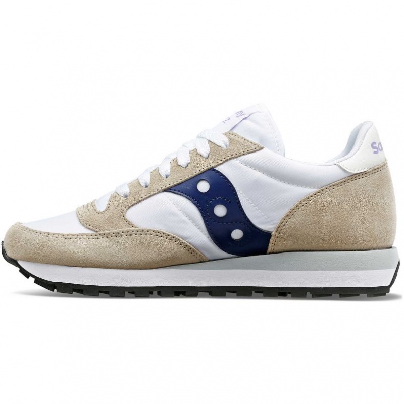 Saucony Jazz Original Sneaker Damen Weiß Beige Navy | BERLIN AWXIDZ