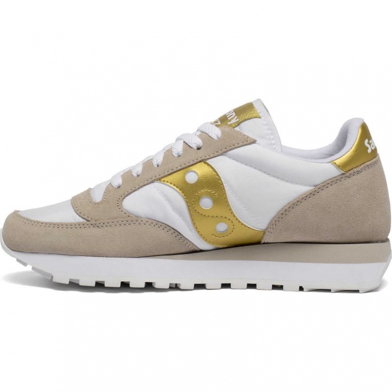 Saucony Jazz Original Sneaker Damen Weiß Beige Gold | BERLIN AWBSPN
