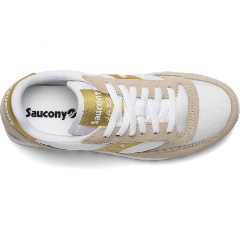 Saucony Jazz Original Sneaker Damen Weiß Beige Gold | BERLIN AWBSPN