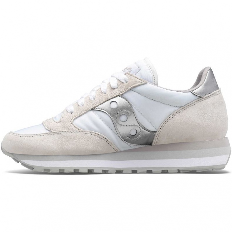 Saucony Jazz Triple Sneaker Damen Weiß Silber | BERLIN UGSRMV
