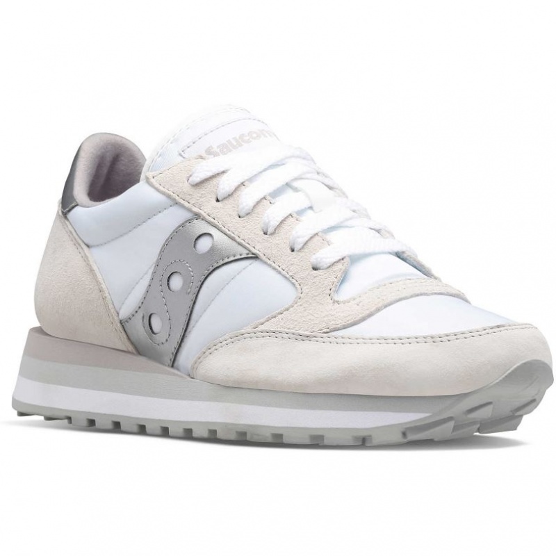 Saucony Jazz Triple Sneaker Damen Weiß Silber | BERLIN UGSRMV