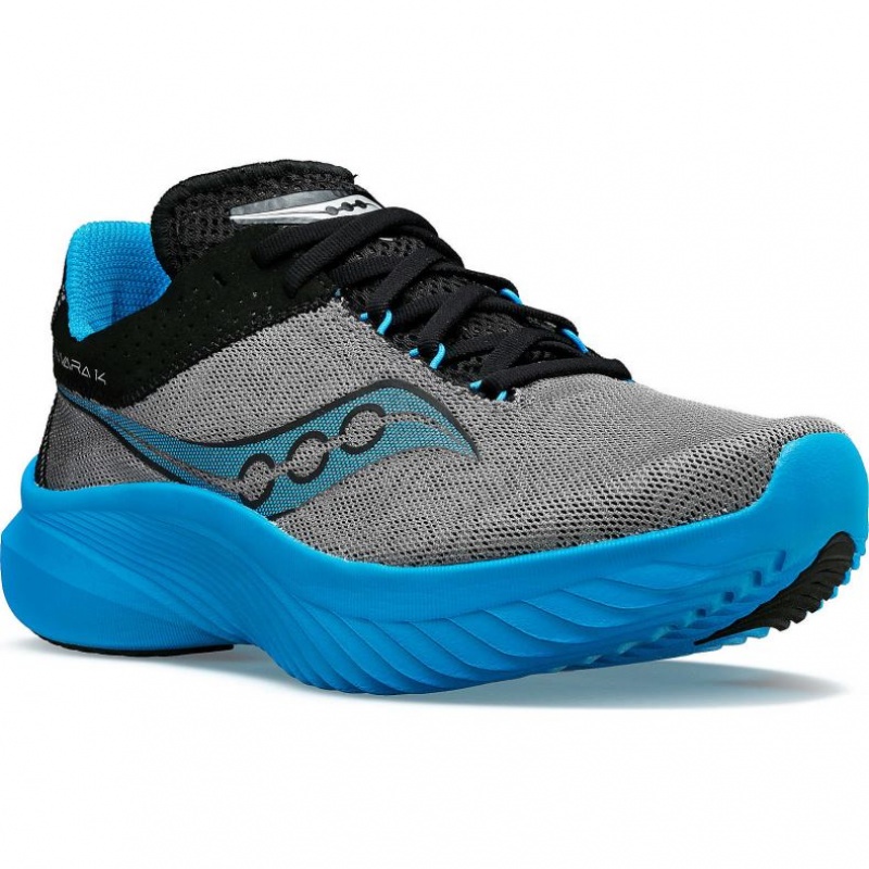 Saucony Kinvara 14 Laufschuhe Damen Blau Grau | BERLIN MTEKBJ